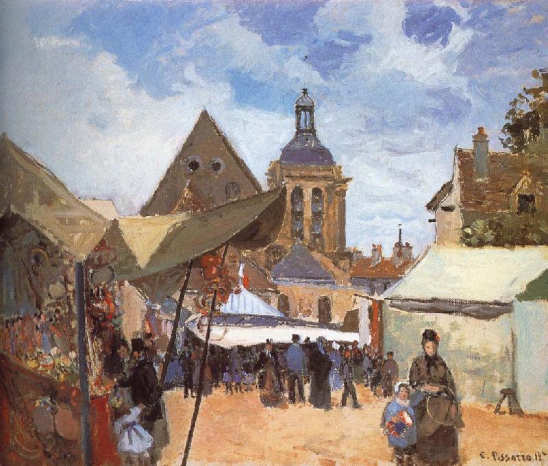 Camille Pissarro September s Pang map oise oil painting image